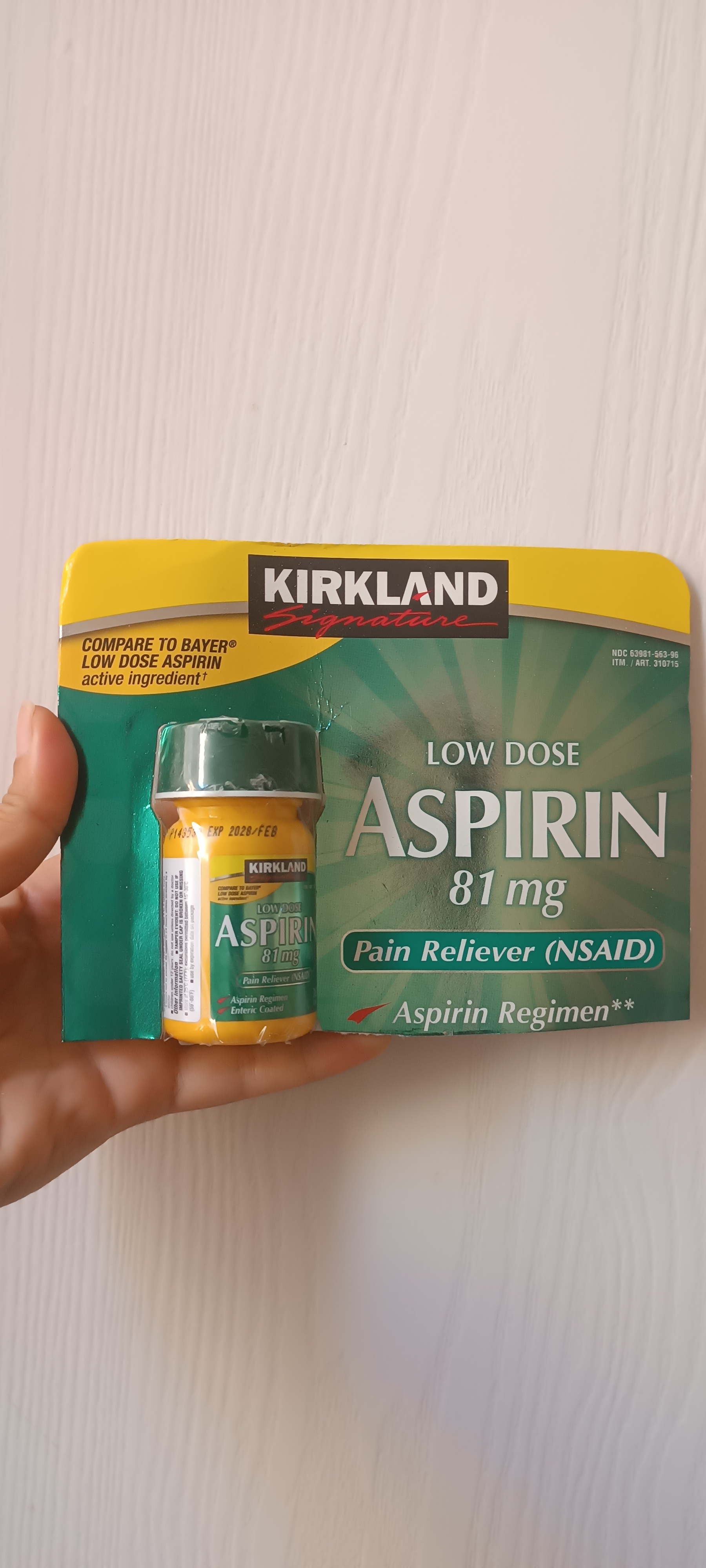 Kirkland Signature 81 mg 365 Tablets (Original Pack) تاریخ۲۰۲۸